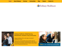 Tablet Screenshot of embassyhealthcare.net